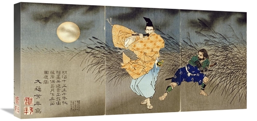 Global Gallery GCS-267606-30-142 30 in. Playing the Flute by Moonlight