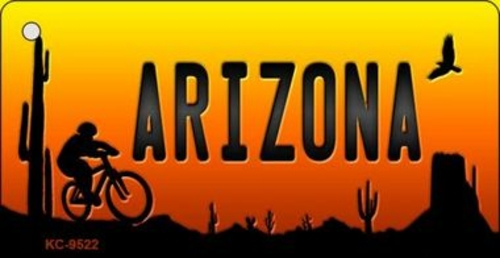 Smart Blonde KC-9522 Biker Arizona Scenic Background Novelty Key Chain
