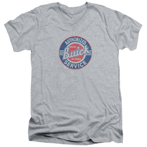 Trevco BUK100-AV-4 Buick Authorized Service-S by S Adult V-Neck T-Shir