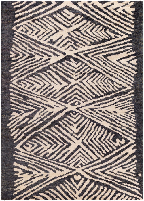 Surya OOC1003-810 Orinocco Area Rug - Black, Cream & Light Gray - 