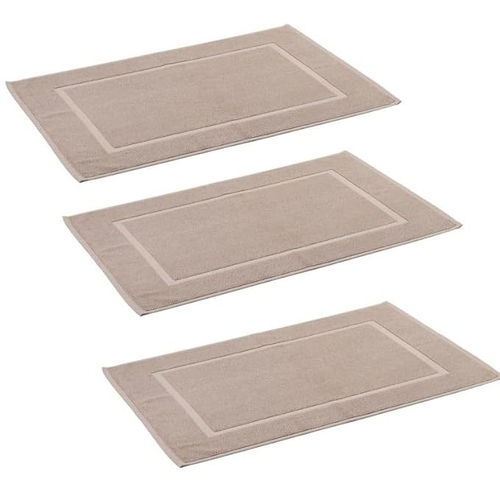 300G Hotel Frame 100% Cotton Bath MAT Standard - 800GMS - Sand - Pack
