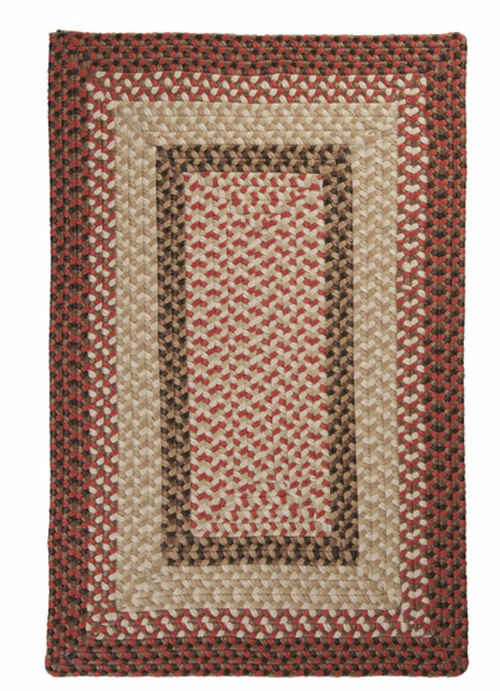 Colonial Mills Rug TB79R048X048R Tiburon - Rusted Rose 4 in. square Br