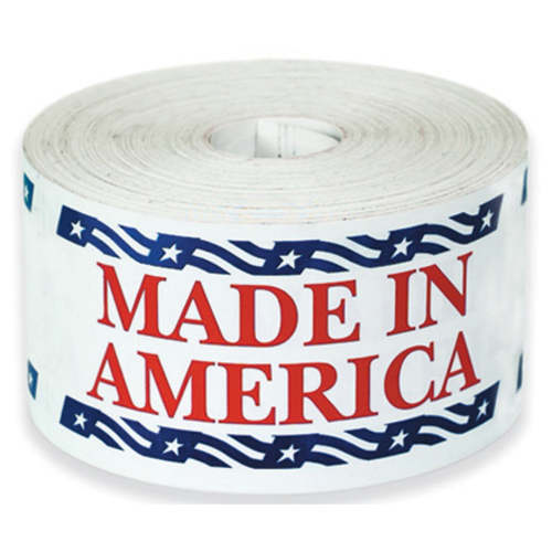 Box Partners USA502 2 .50 in. x 5 in.- Made in America Labels