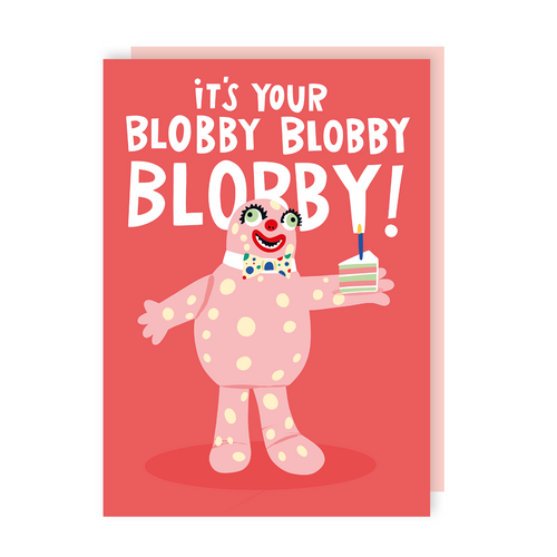 Mr Blobby Birthday Card (Pack of 6)