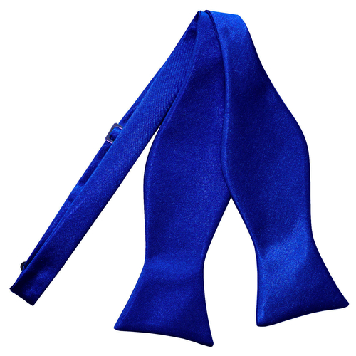 Plain Satin Self-Tie Bow Tie - Royal Blue
