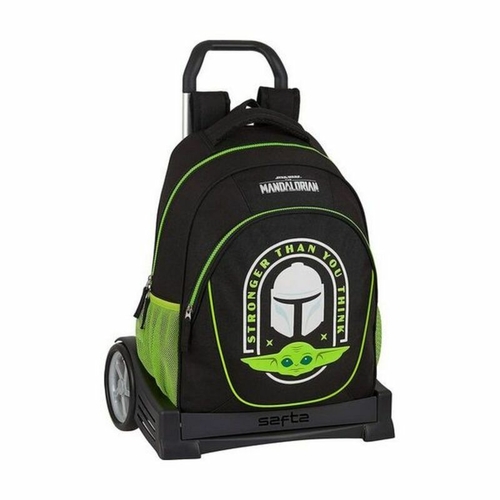 School Rucksack with Wheels Evolution The Mandalorian M860G Black