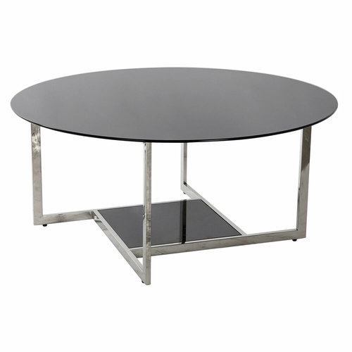 Centre Table DKD Home Decor Black Silver Crystal Steel Plastic 100 x