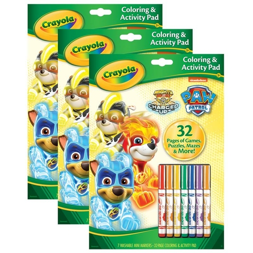 Crayola BIN46918-3 Coloring & Activity Pad Paw Patrol with Markers - 3