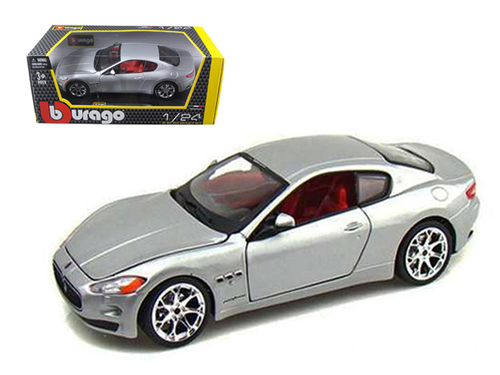 2008 Maserati Gran Turismo Silver/Gray 1/24 Diecast Car Model by