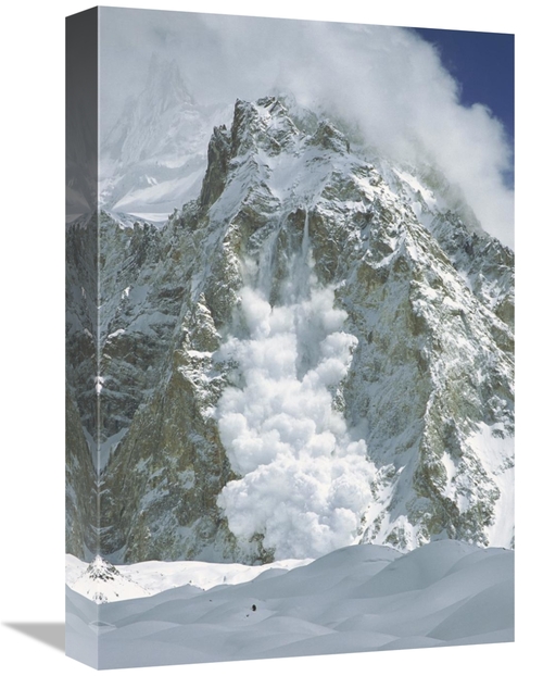 Global Gallery GCS-453435-1218-142 12 x 18 in. Avalanche Falling From 