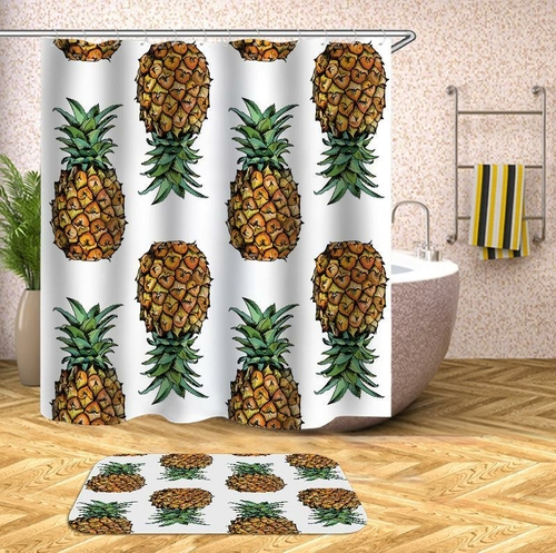 Pineapple Pattern Shower Curtain