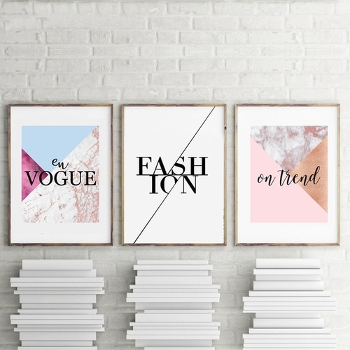 Fashion Design Wall Art Canvas Prints Girls Room