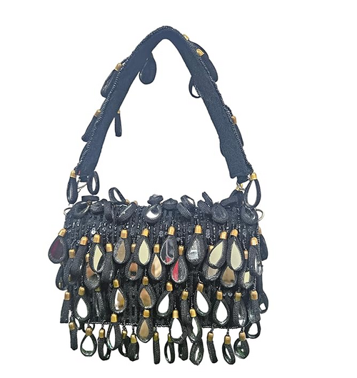 Black Mirror Handbag for Womens