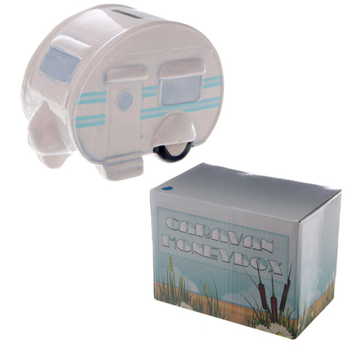 Fun Novelty Ceramic Caravan Money Box