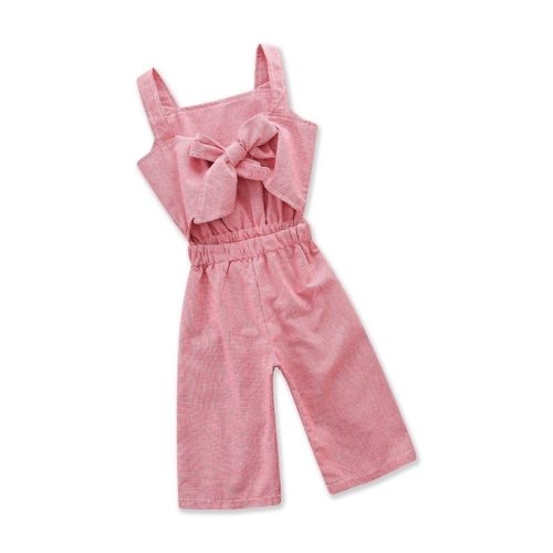 Infant Kids Baby Girls Red Romper Long Trousers