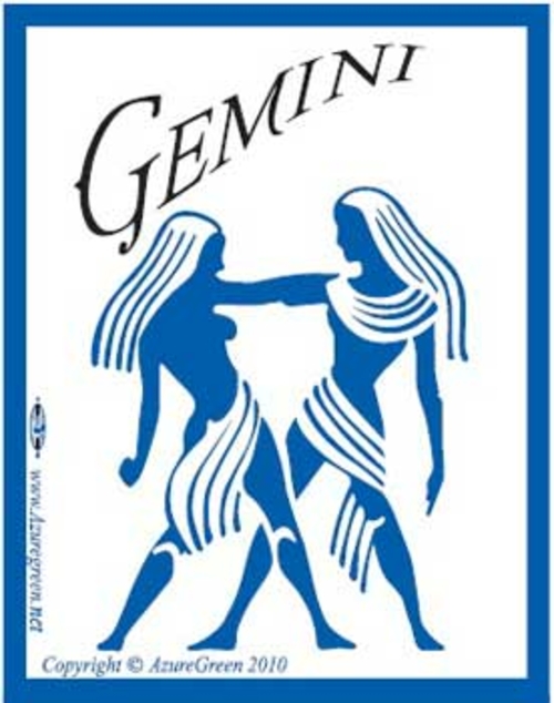 Gemini bumper sticker