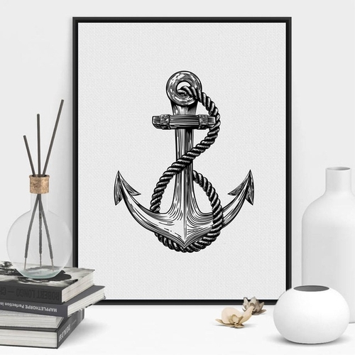 Rustic Nautical Anchor Art Wall Decor , Anchor