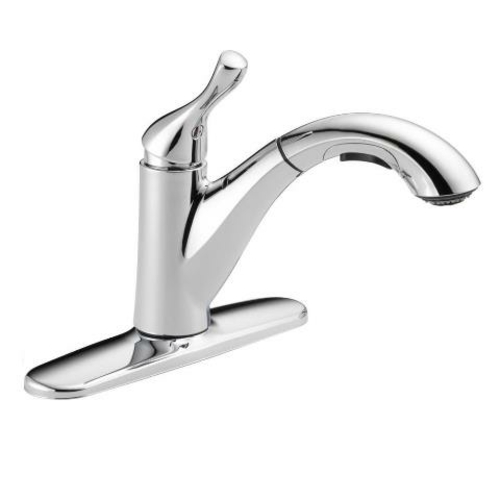 B & K 16953-DST Grant Single Handle Pull-Out Kitchen Faucet  Chrom