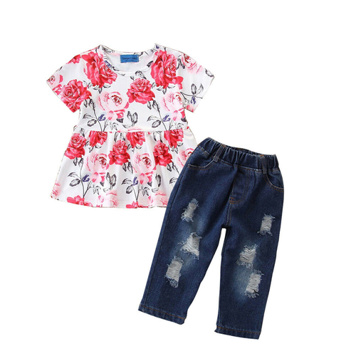 2019 New Summer Toddler Kids Baby Girls Outfits