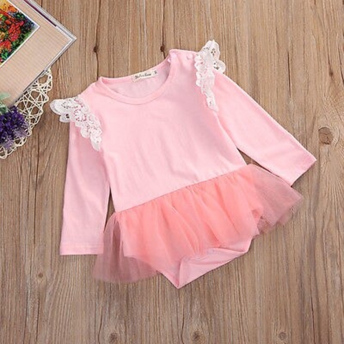 Newborn Kids Baby Girl Infant Long Sleeve Jumpsuit