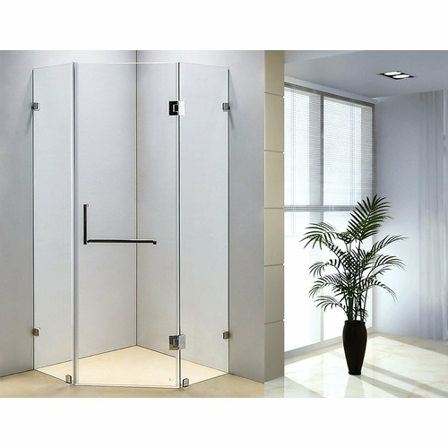 900 x 900mm Frameless 10mm Glass Shower Screen By Della Francesca