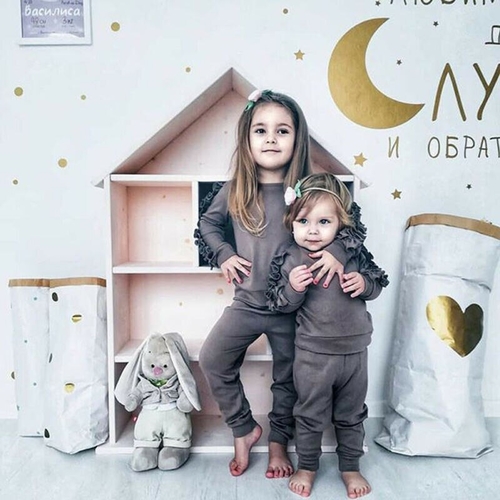 Pudcoco Autumn Toddler Baby Kids Girl Casual Solid