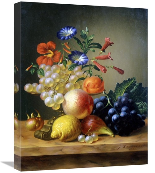 Global Gallery GCS-279567-22-142 22 in. Grapes, a Lemon, a Fig