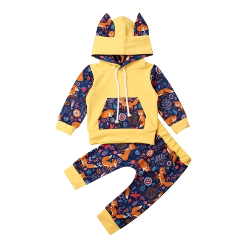 2PCS Toddler Baby Boy Girl Winter Clothes Sets