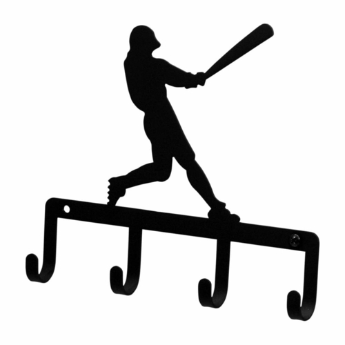 Wrought Iron Baseball Player Key Holder Key Hooks