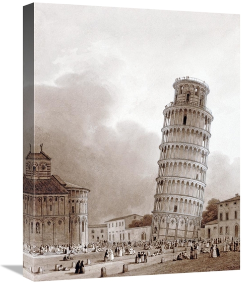 Global Gallery GCS-268156-22-142 22 in. The Leaning Tower Art Print - 