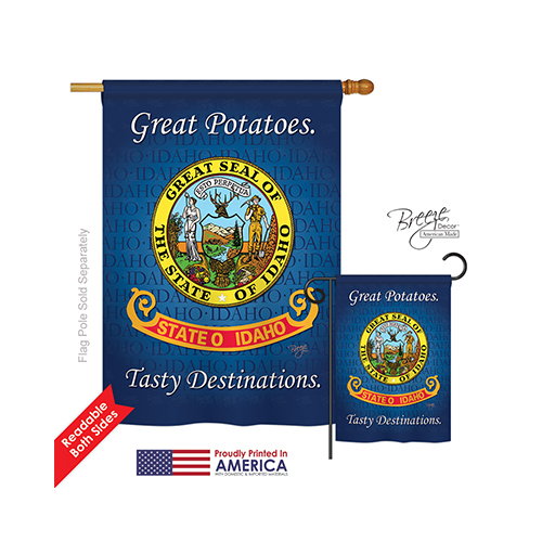 Breeze Decor 08140 States Idaho 2-Sided Vertical Impression House Flag