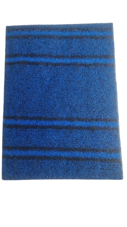 Fine Plastic Microfiber Bathroom Mat  (Royal Blue, Medium)