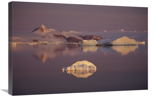 Global Gallery GCS-451224-2030-142 20 x 30 in. Sunrise Over Icebergs&#