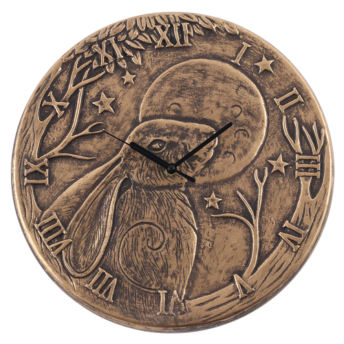 Terracotta Hare Clock by Lisa Parker