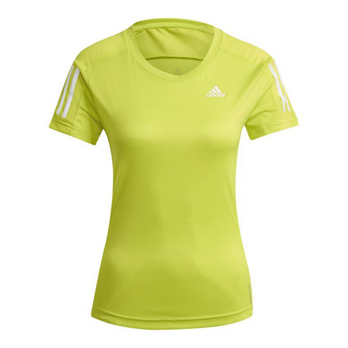 Women’s Short Sleeve T-Shirt Adidas Own The Run Yellow