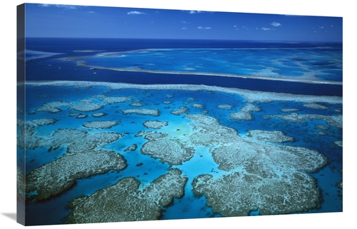 Global Gallery  24 x 36 in. Deep Channel Separating Hardy Reef From Ho