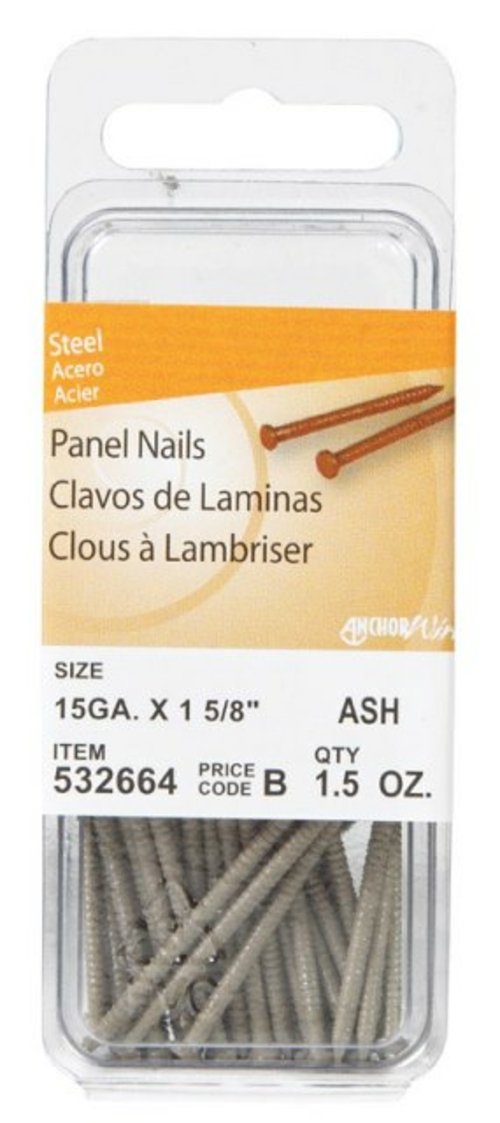 Hillman 532664 1.5 oz Panel Nails  Ash - 1.625 in. - pack of 6