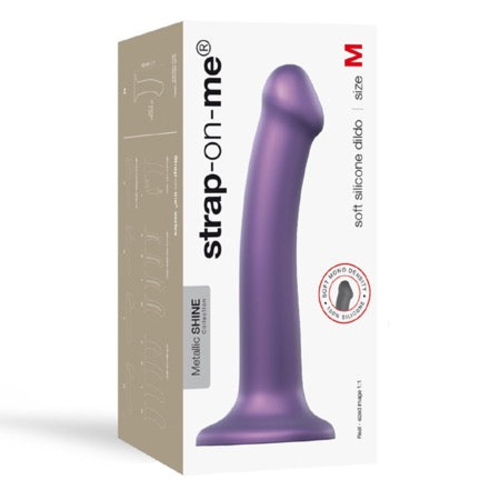 Strap-On-Me Metallic Shine Collection Soft Single-Density Silicone