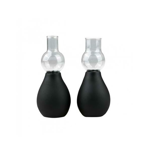 Nipple Sucker Black 2 Pc 6 Cm