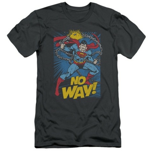 Trevco Dc-No Way - Short Sleeve Adult 30-1 Tee - Charcoal- Large