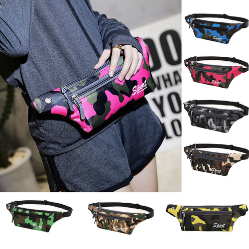 Fashion  waist bag women men Unisex Camouflage