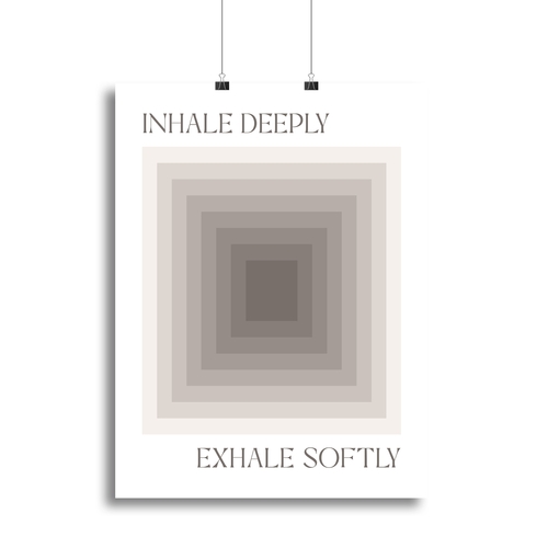 Inhale Deeply Canvas Print or Poster