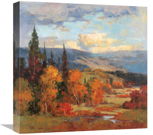 Global Gallery GCS-132108-1818-142 18 x 18 in. Autumn Mountains Art Pr