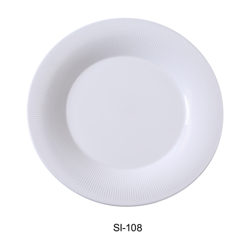 Yanco SI-108 Siena Collection 8" Round Plate