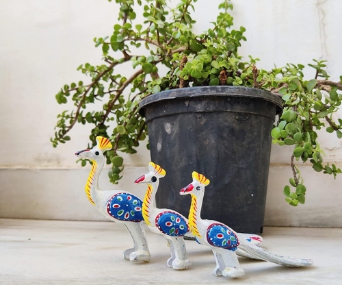 Peacock Set Of 3 For Home Decor & Gift Purpose Decorative Showpiece