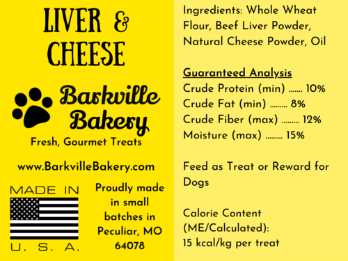 6 oz Liver & Cheese Treats