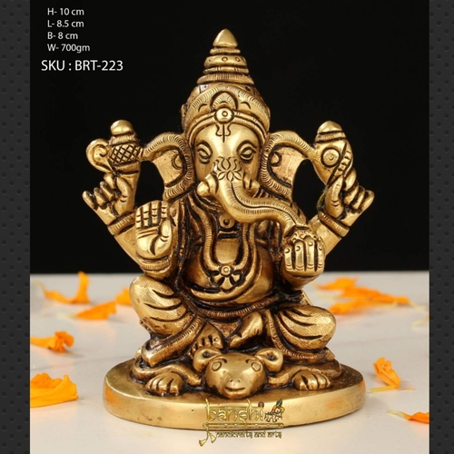 BRASS GANESH STATUE