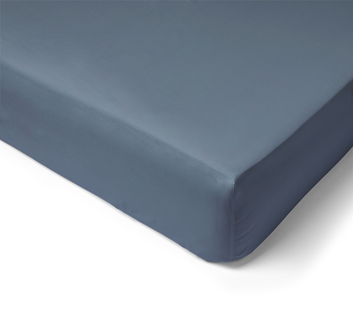 Fitted sheet Percale cap 30cm 120x190 blue lagoon
