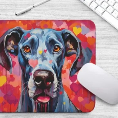 Main Sweetheart Dog Great Dane Non-Slip Rubber Mousepad image