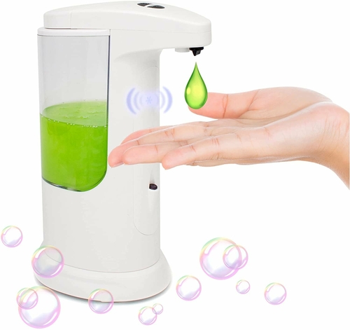 Automatic Dish Soap Dispenser for Kitchen Sink. White Small Soap